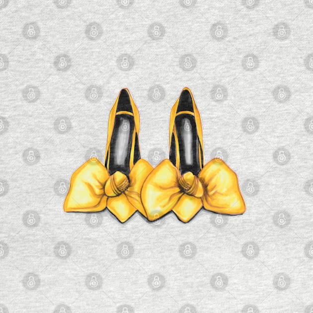 Big Bow Tie High Heels Pumps by Svetlana Pelin